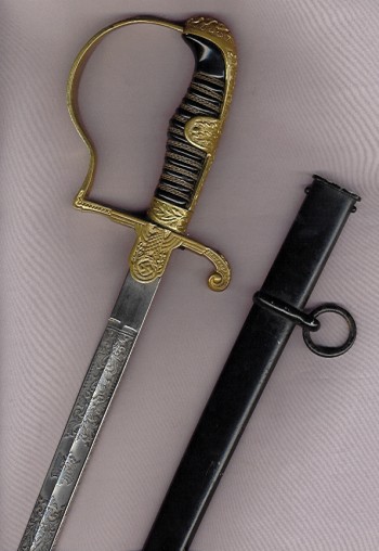 Army Officer Sword w/Double-Engraved Blade (#15385)