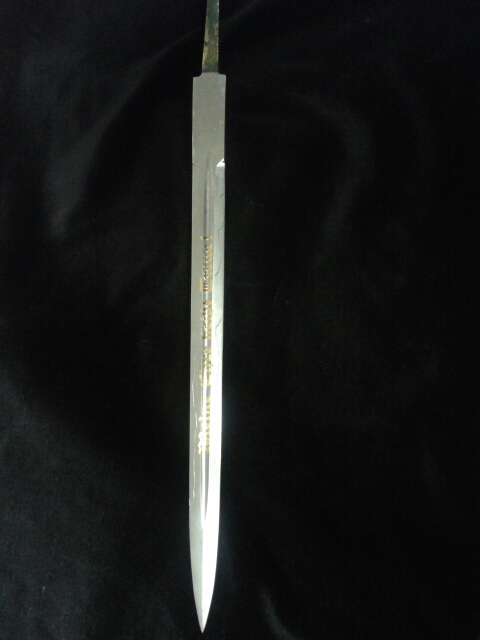 Possible Original SS Prototype Damascus Dagger Blade (#19690)