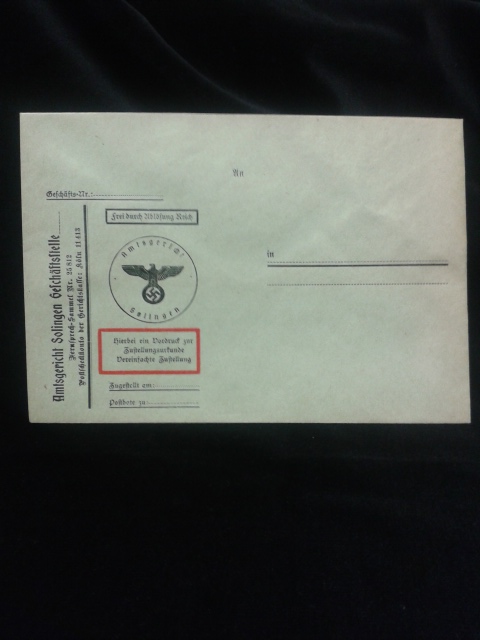 Mailing Envelope from Solingen Court System (#17175)