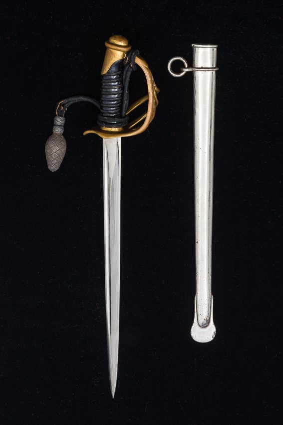 Miniature Royal Bavarian Officer's Pallasch (Saber) w/Miniature Saber Knot (#25224)