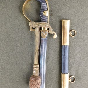 Imperial Mining Service (Bergbau) Sword w/Double-Etched Blade & Sword Knot (#25532)