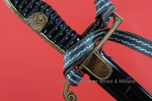 Third Reich Army Dove Head Sword w/Personalized, Double-Etched Blade & Sword Knot (#26813)
