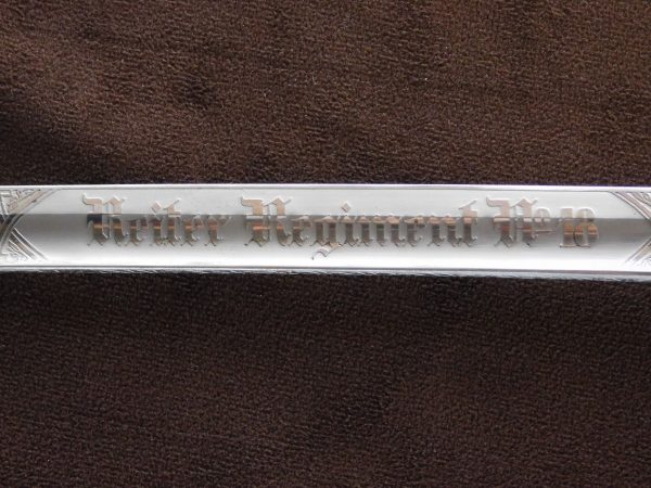 Weimar/Third Reich Army NCO/EM Sword w/Personalized, Double-Etched Blade (#26818)