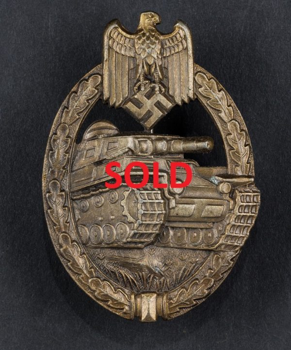 Bronze Panzer Assault Badge (#27551)
