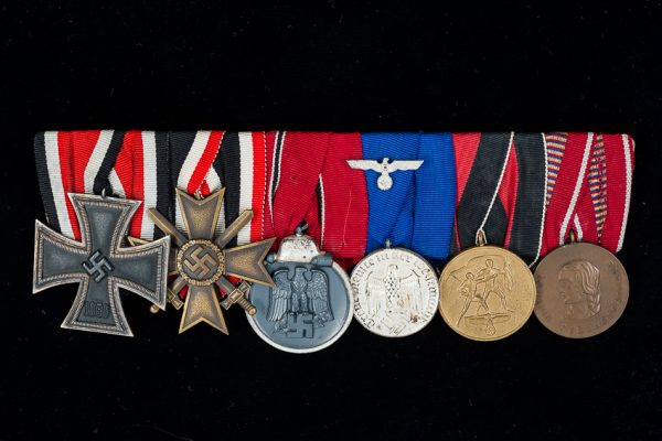 Third Reich Parade-Medal Bar w/Six Decorations (#29124)