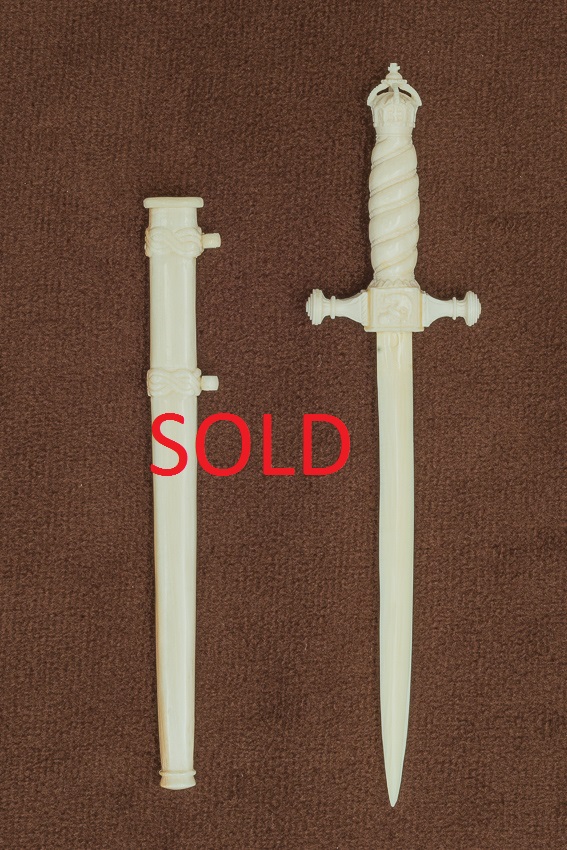 Miniature Ivory Imperial Navy Dagger (#29164)