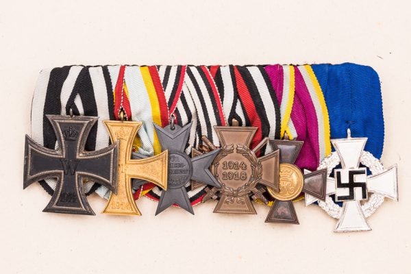 Cased Medal Bar with 6 Decorations (#29269)