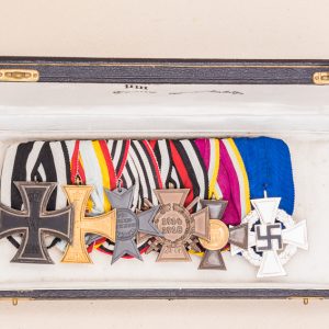 Cased Medal Bar with 6 Decorations (#29269)