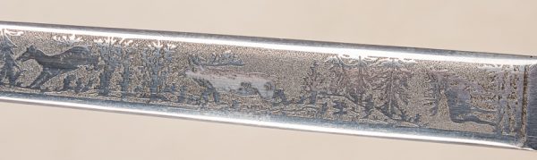 Cased Imperial Miniature Hunting Hirschfanger/Letter Opener w/out Scabbard (29334)