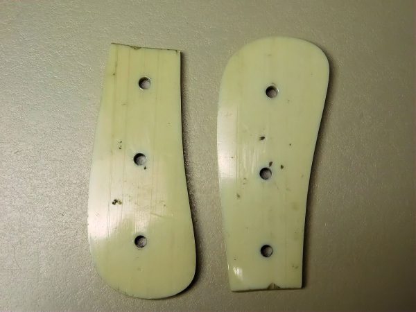 Set of Celluloid Forestry Cutlass Grip Plates (#29408)