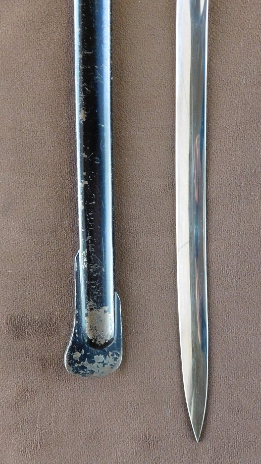 Third Reich Army Cavalry Lion Head Sword w/RARE/UNIQUE Reverse Langet (#29561)