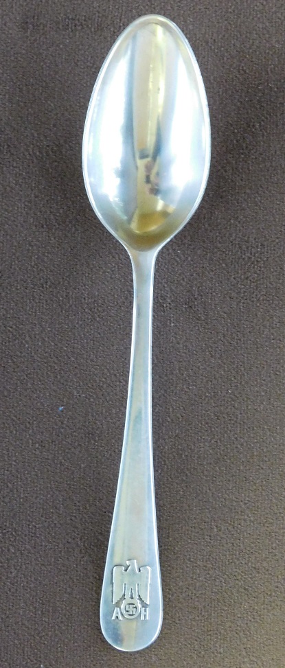 Informal “A.H.” .800 Silver Serving Spoon (#29596)