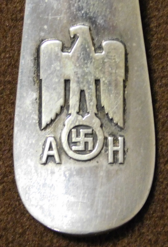 Informal “A.H.” .800 Silver Serving Spoon (#29596)