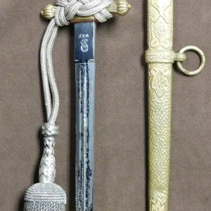 2nd Model Navy Dagger w/Hand Crafted Scabbard and Portepee (#29600)