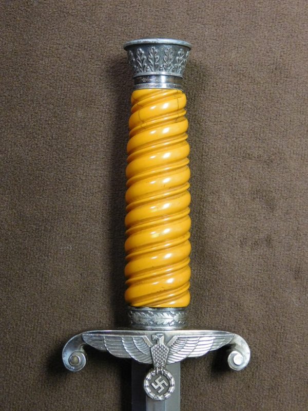 Uncleaned Personalized Army Officer’s Dagger w/Hangers (#29670)