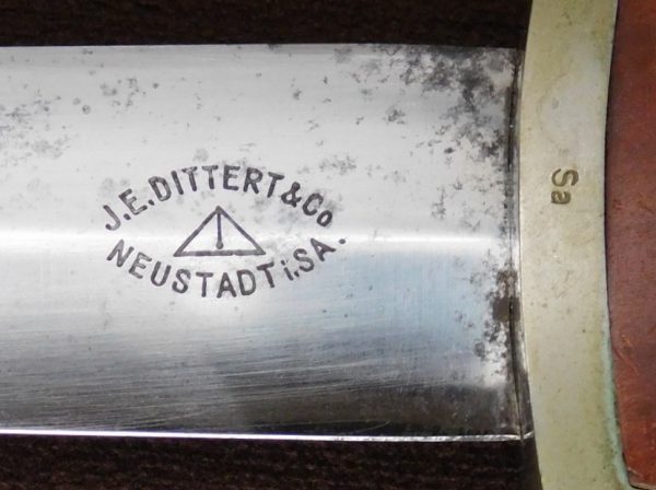 1933 SA Presentation Dagger by Rare Maker J.E. Dittert & Co., Neustatt i SA (#30161)