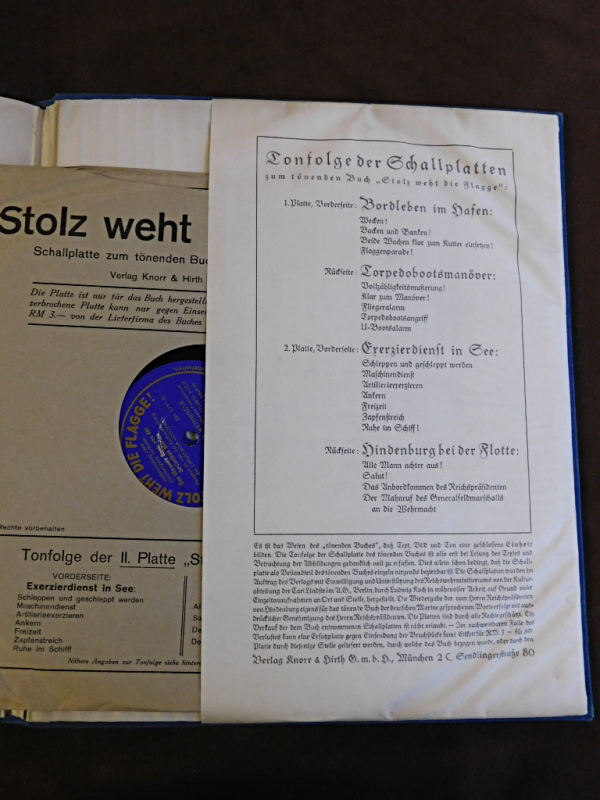 Original Hard Cover German Third Reich Book Entitled Stolz weht die Flagge (#30240)