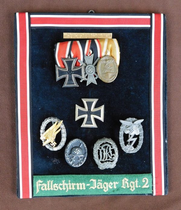 RARE One-of-a-kind Luftwaffe Konvolute with 2nd Model Luftwaffe Dagger, Medal/Decorations Pillow, and Handwritten Letter From Owner to His Son (#30279)