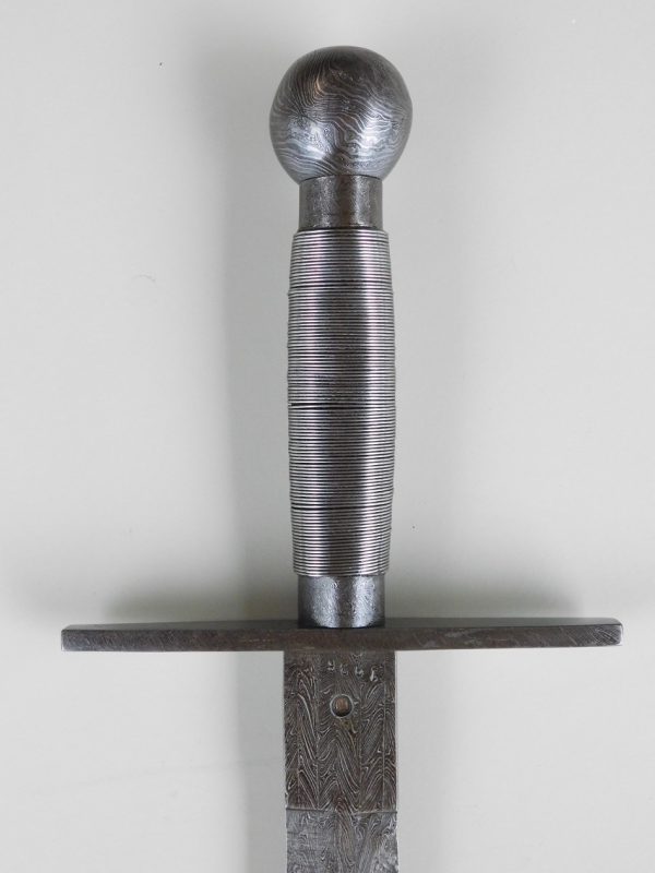 1930’s Turkish Damascus “Snake Blade” Sword Handmade by Paul Mülller (#30400)