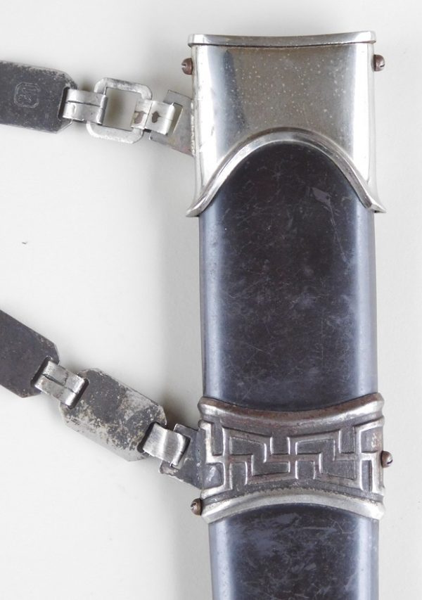 1936 Chained SS Dagger w/Portepee & Teardrop Hanger (#30459)