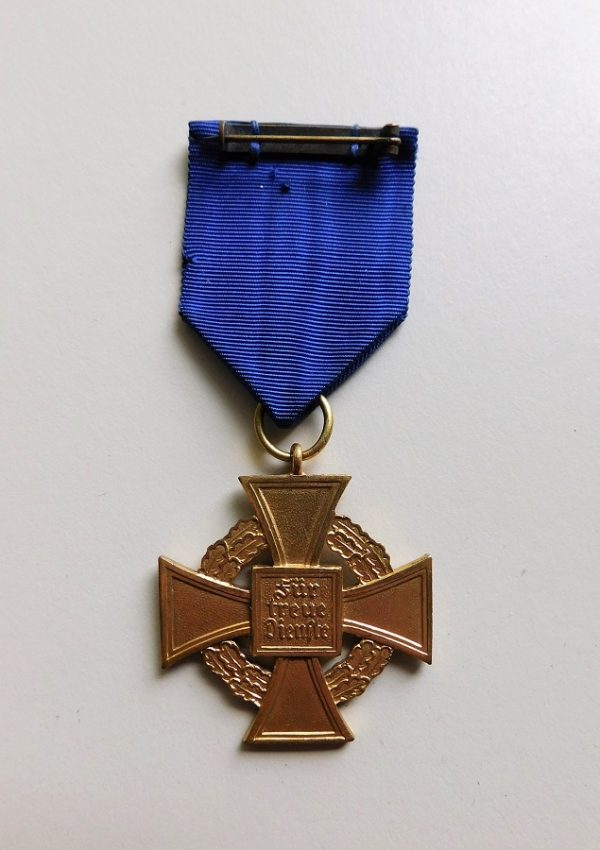 Third Reich Faithful Service Cross w/Ribbon (#30606)