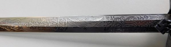 2nd Model Luftwaffe Dagger with Voos Pattern Double-Etched Blade (#30667)