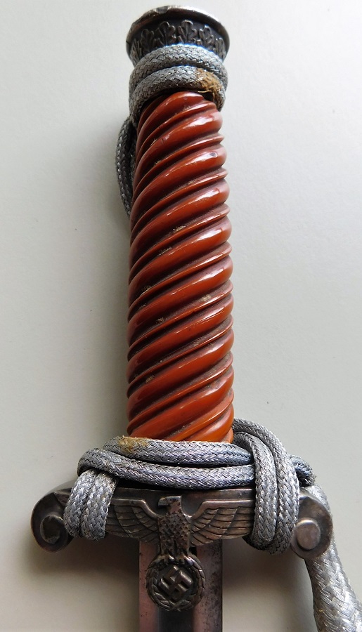 Deep Orange Grip Army Dagger with Hangers (#30690)