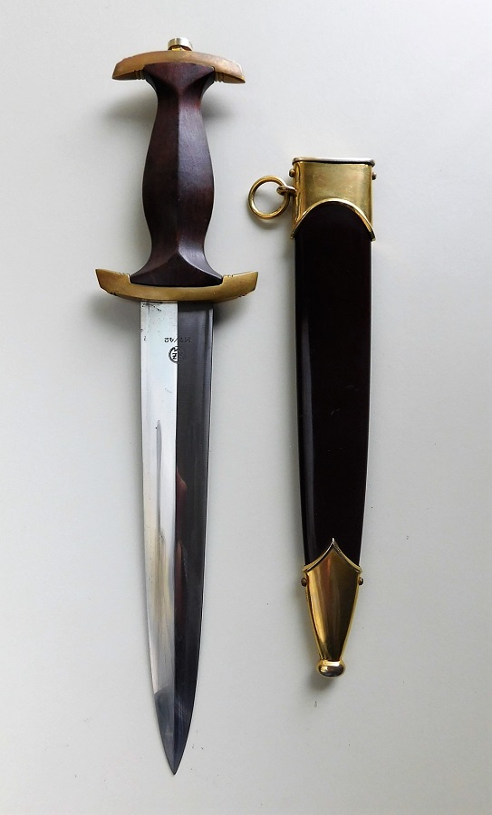 Scarce SA Marine Dagger with Gilt Fittings (#30693)