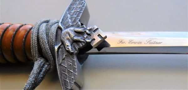 Personalized 2nd Model Luftwaffe Dagger w/Portepee and Hangers (#30840)
