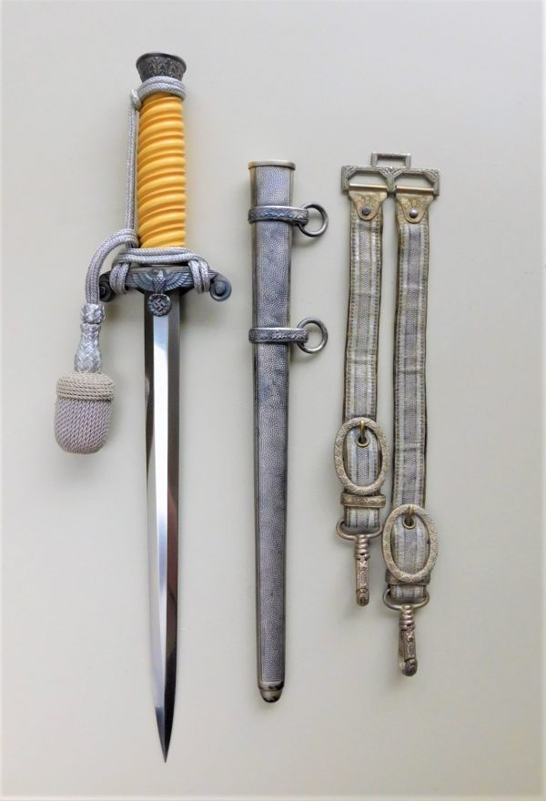 Army Officer’s Dagger with Hangers and Portepee from the Personal Collection of Thomas M. Johnson (#30926)