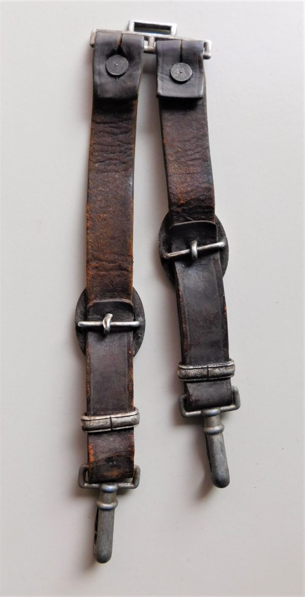 Rare and Unique Leather Army Dagger Hangers (#30946)