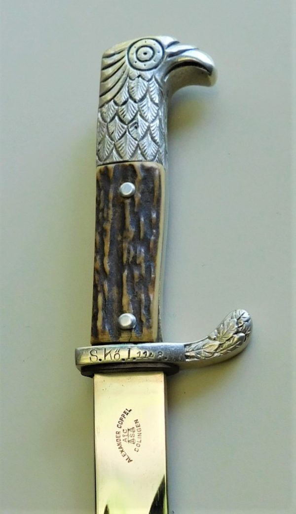 Long Third Reich Municipal Police Bayonet w/Double Trademark (#30960)