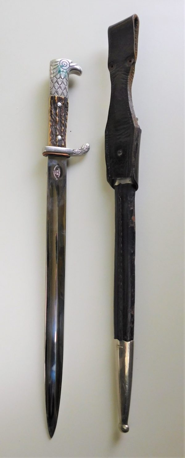 Double-Trademarked Third Reich Police Bayonet (#31032)