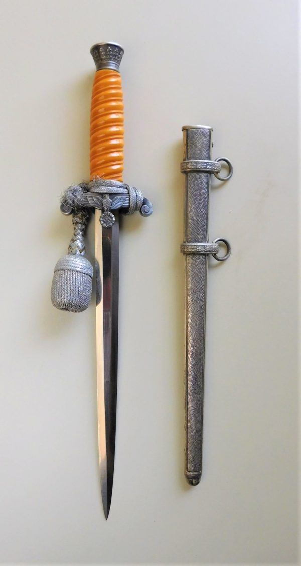 Uncleaned Army Officer’s Dagger w/Portepee (#31041) SOLD