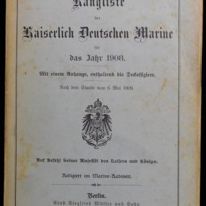 1908 Rangliste der Kaizerlichen Marine (#8237)