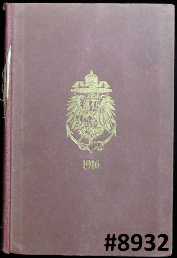 1916 Rangliste der Kaizerlichen Marine (#8932) (#16295)