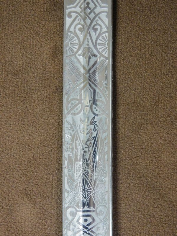 Imperial Lion Head Sword w/ Etched Blade & IIIR Eagle (#27383)