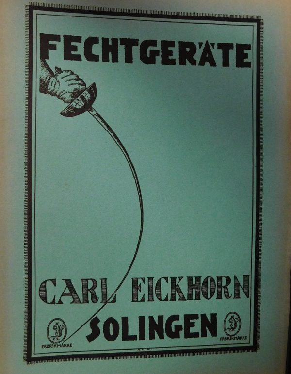 Carl Eickhorn Fencing Catalog (#7401)