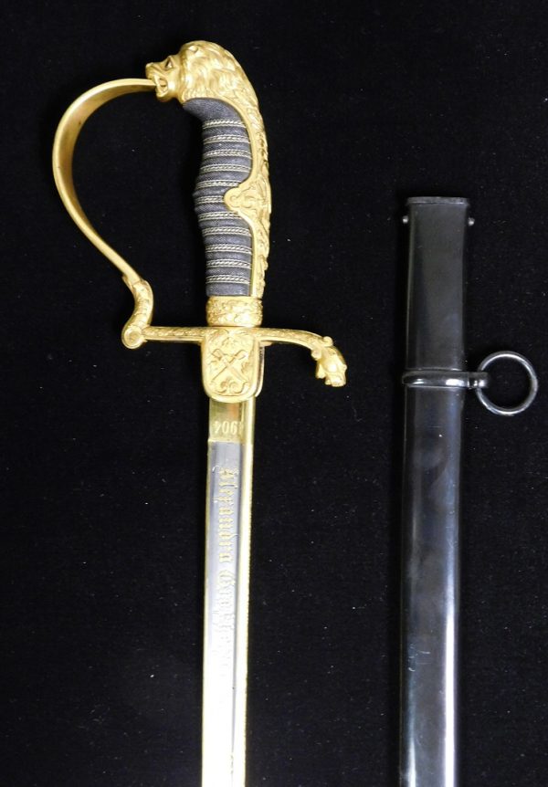 Exquisite One-of-a-Kind Royal Lionhead Saber (#30099) - ON HOLD