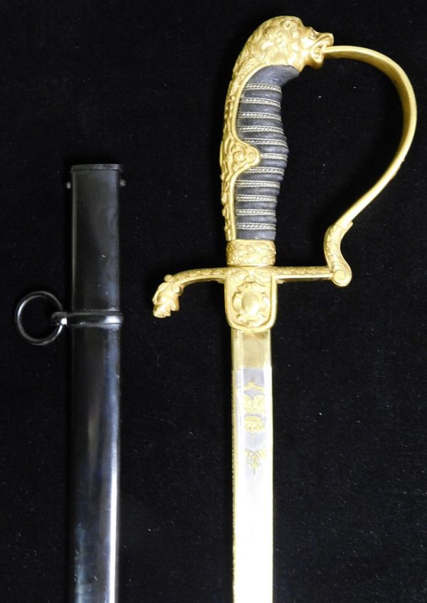 Exquisite One-of-a-Kind Royal Lionhead Saber (#30099) - ON HOLD