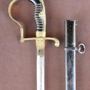 Third Reich Triple-Etched "Chinless" Lionhead Sword by Paul Weyersburg (#30124)